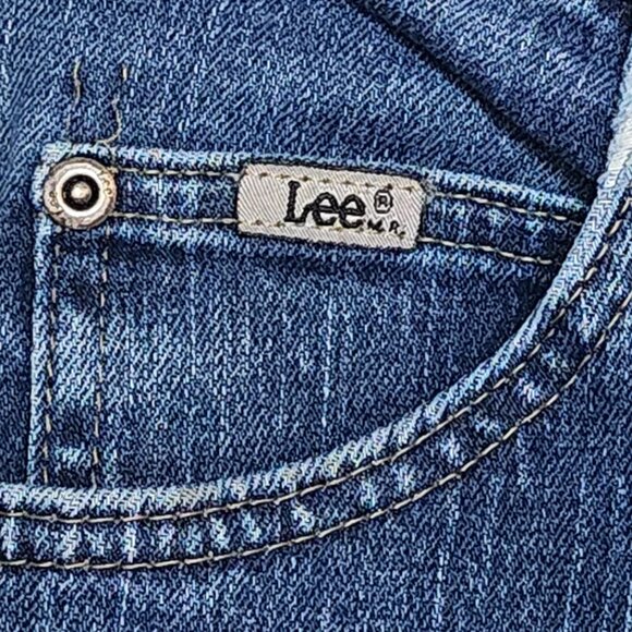 Lee National Denim Day Med Wash Breast Cancer Awareness Pink Stitch Jeans 8 MED - Picture 7 of 16